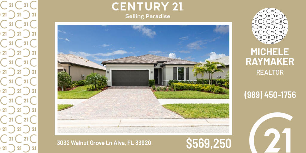 #NewListing: This Pulte-built Summerwood Model is turnkey move in ready features 3 bedrooms plus Flex/Study and extended living room and more. For more info, call Michele Raymaker at (989) 450-1756.

#C21SP #century21 #sellingparadise #realestate #C21SP2023 #C21SP2023Listings