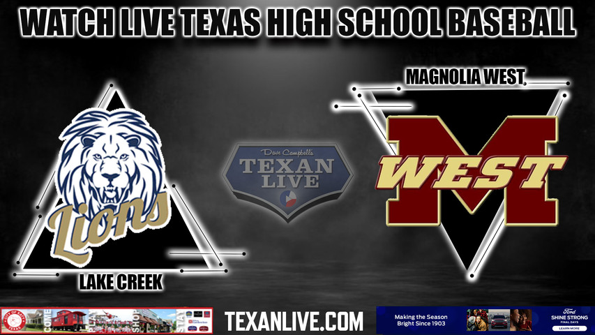 Texan_Live__'s tweet photo. BASEBALL REGIONAL FINAL PLAYOFFS
WATCH THIS GAME LIVE
Lake Creek vs Magnolia West
Friday 6/2/2023
Coverage begins at 7p.
Game One Live Link click here: https://t.co/dls51KgijQ
@MAGWESTdirtboys @MagISDAthletics @MagnoliaISD @mblank50 @fdavis2024 https://t.co/pHRRhxI646