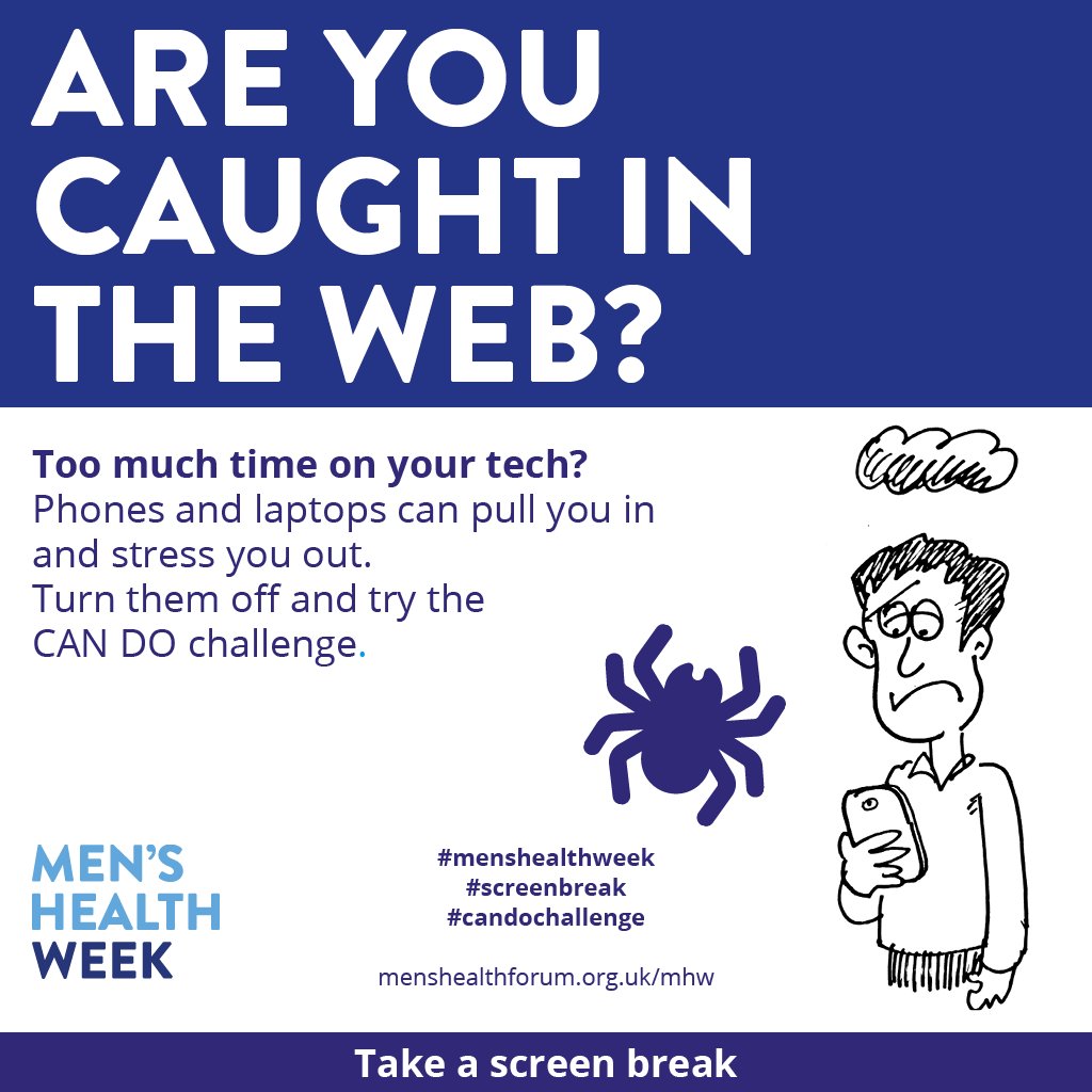 NWCSTraining's tweet image. MEN'S HEALTH WEEK 2023 - JUNE 12-18, 2023 #MENSHEALTHWEEK

This year's theme is Men's Health and the Internet. For more info, visit: menshealthforum.org.uk/mhw