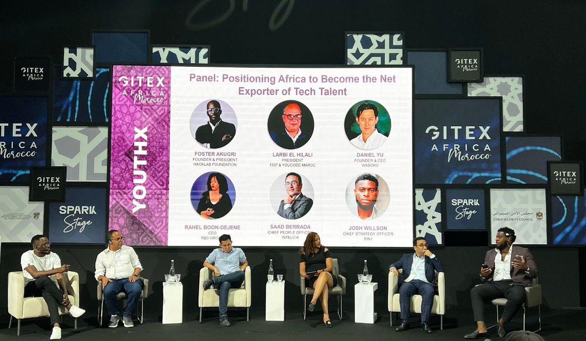 Other ADEL alumni are also present at this forum, including Hamza Rkha Chaham (ADEL 2018). Foster Awintiti (ADEL 2019) took part in the 'Positioning #Africa to Become the NET Exporter of #Tech Talent' panel of the event