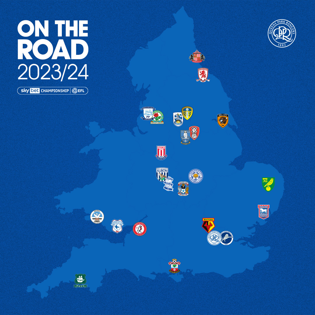 🛣 From Plymouth to Sunderland.

Where are you looking forward to going in the <a href="/SkyBetChamp/">Sky Bet Championship</a> next season? 🤔 

#QPR | #EFL
