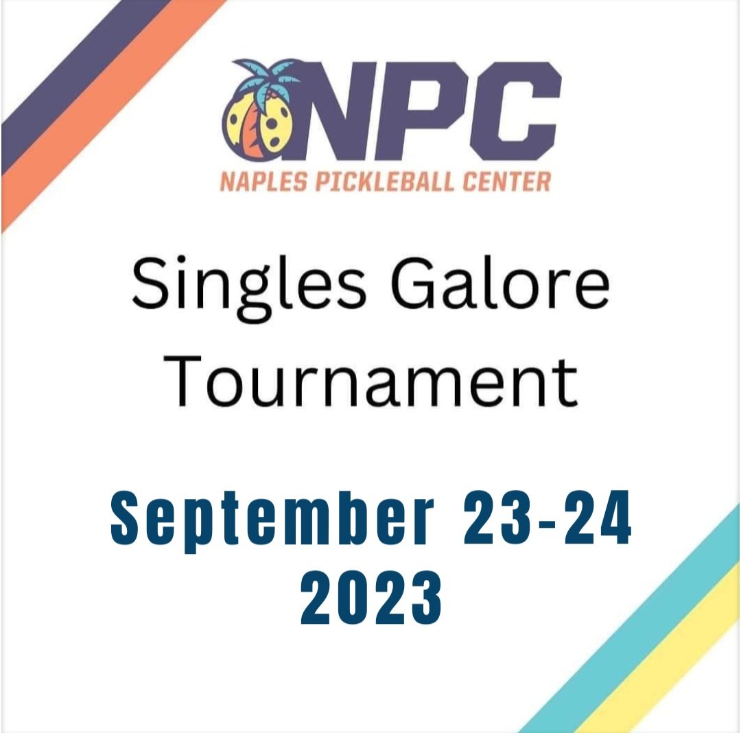 Florida Pickleball Tournaments on Twitter " ️ "Singles Galore
