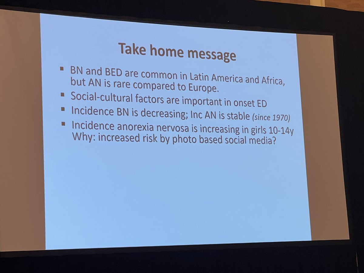 The kids are not ok. The growth in anorexia incidence among adolescent girls ages 10-14 are far outstripping past epidemiological incidence. Thin beauty ideals and photo based social media that reinforces those ideals appear to be risk factors. #ICED2023