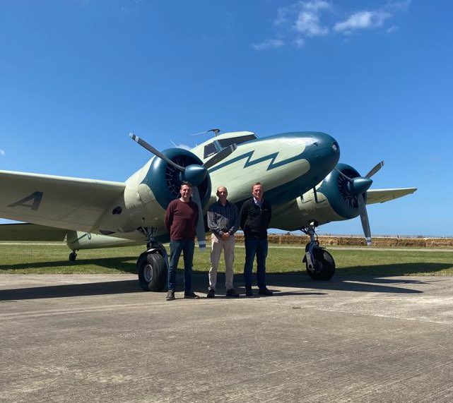 Congratulations to our 2 newest Lockheed pilots, Jon Corley and Ben Cox! They underwent their familiarisation flights this afternoon in beautiful weather conditions.

We are delighted to be taking the aeroplane to <a href="/BBSAirport/">Blackbushe Airport</a> tomorrow.

#lockheed #electra #fighteraviation