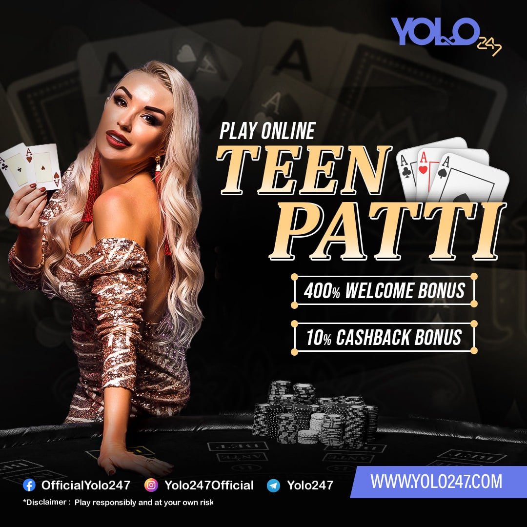 Triple your excitement and multiply your earnings with the thrilling Teen Patti games at YOLO247💥

#casinogames #slotmachine #slotgames #slotmachines #onlinegaming #playonline #onlinecasino #casino #casinoonline #onlinebetting #playandwin #playresponsibly #yolo247 #lasvegas…
