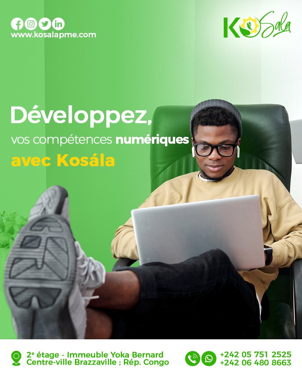 Kosalaafricapme's tweet image. Les compétences numériques sont devenues essentielles dans notre société connectée. Il est temps de développer vos compétences numériques.
------
Dites nous ! Avez-vous des compétences numériques nécessaires ?
#Kosála #PME #Incubateur #ChezMoiAuCongo #CommentBelow #Follow4Follow