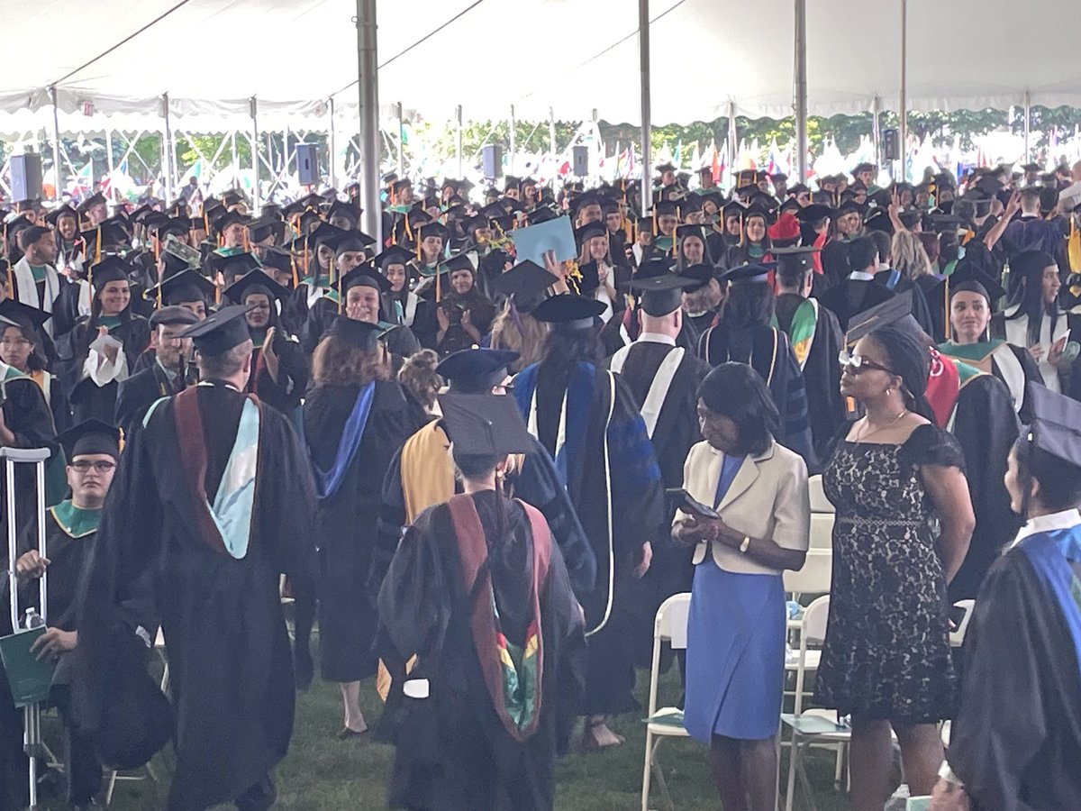 We are a few minutes away from the start of Commencement as our amazing faculty line up.
