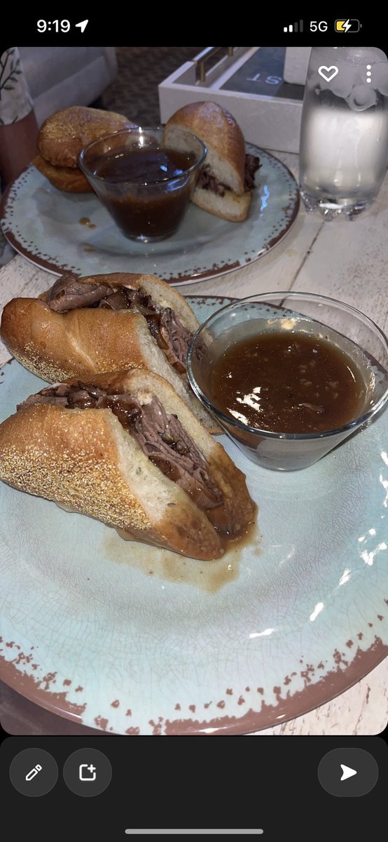 Check out these French dips I made the other night #frenchdip #indakitchen