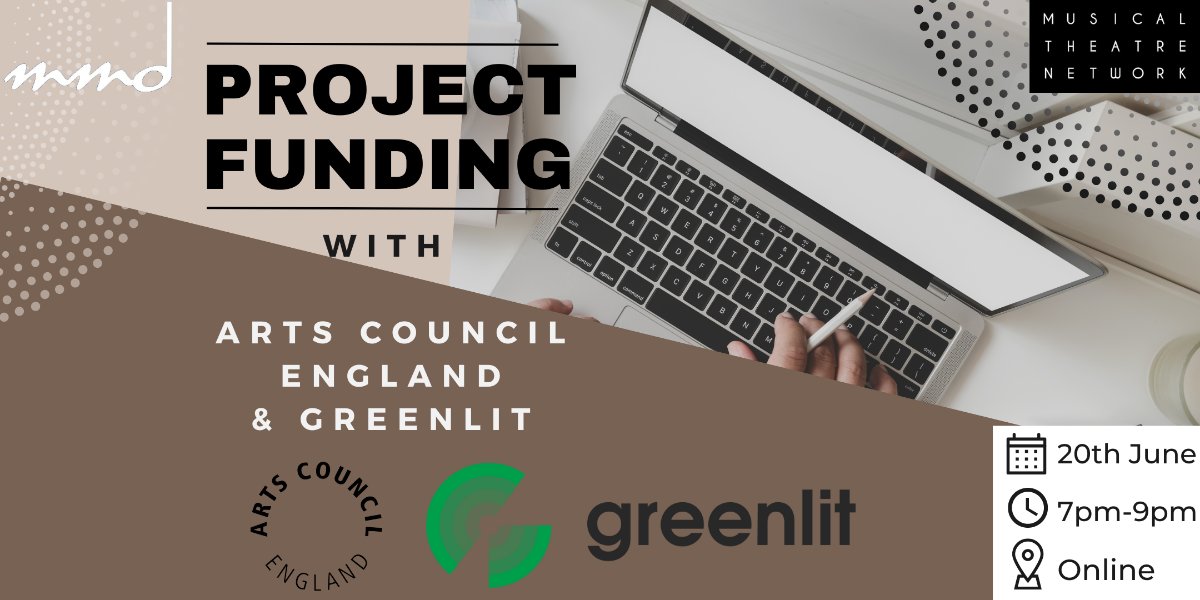 Musical Theatre Network (@mtheatrenetwork) on Twitter photo When: Tues 20th June 7pm-9pm
Where: Online
Cost: Free for MMD/MTN members, £5 general
If you're thinking about applying for funding through <a href="/ace__london/">Arts Council England, London</a>, or finding other ways to fund your next musical theatre project - this session is for you!
🎟 shorturl.at/aeBJ0 When: Tues 20th June 7pm-9pm
Where: Online
Cost: Free for MMD/MTN members, £5 general
If you're thinking about applying for funding through <a href="/ace__london/">Arts Council England, London</a>, or finding other ways to fund your next musical theatre project - this session is for you!
🎟 shorturl.at/aeBJ0