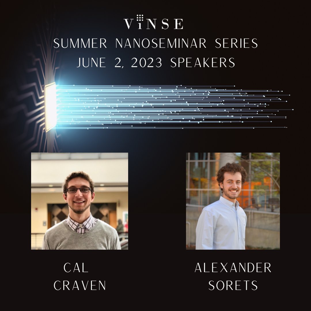 VINSE Vanderbilt (@vanderbiltvinse) on Twitter photo The #vinsevandy Nanoseminar series kicks off today with talks from Cal Craven from the McCabe Group and Alexander Sorets from the <a href="/LippmannLabVU/">Ethan Lippmann</a>! The #vinsevandy Nanoseminar series kicks off today with talks from Cal Craven from the McCabe Group and Alexander Sorets from the <a href="/LippmannLabVU/">Ethan Lippmann</a>!