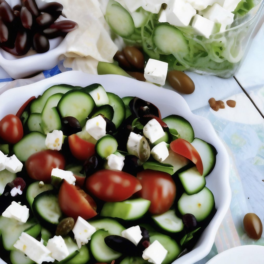 Craving something fresh, flavourful & healthy for lunch? Try this delicious Mediterranean salad with juicy tomatoes, crisp cucumbers and tangy feta cheese. Perfect for a sunny day!  #MediterraneanSalad #HealthyLunch #FreshFlavors 
👇
alisonbladh.com/post/mediterra…