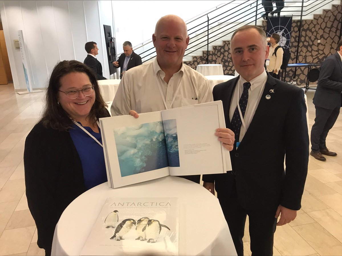 Antarctic and Southern Ocean Coalition (@antarcticasouth) on Twitter photo ASOC's <a href="/RodolfoWerner2/">Rodolfo Werner</a> & <a href="/pewenvironment/">Pew Environment</a>'s <a href="/Kavanaghty/">Andrea Kavanagh</a> handover a photobook of beautiful #Antarctic imagery by renowned photographers #JohnBWeller <a href="/andymannphoto/">Andy Mann</a> <a href="/cmittermeier/">Cristina “Mitty” Mittermeier</a> & <a href="/PaulNicklen/">Paul Nicklen</a> to @CCAMLR1's chair, Mr Vitalii Tsymbaliuk.
#ProtectAntarctica #ATCM #ATCM45 #CCAMLR ASOC's <a href="/RodolfoWerner2/">Rodolfo Werner</a> & <a href="/pewenvironment/">Pew Environment</a>'s <a href="/Kavanaghty/">Andrea Kavanagh</a> handover a photobook of beautiful #Antarctic imagery by renowned photographers #JohnBWeller <a href="/andymannphoto/">Andy Mann</a> <a href="/cmittermeier/">Cristina “Mitty” Mittermeier</a> & <a href="/PaulNicklen/">Paul Nicklen</a> to @CCAMLR1's chair, Mr Vitalii Tsymbaliuk.
#ProtectAntarctica #ATCM #ATCM45 #CCAMLR