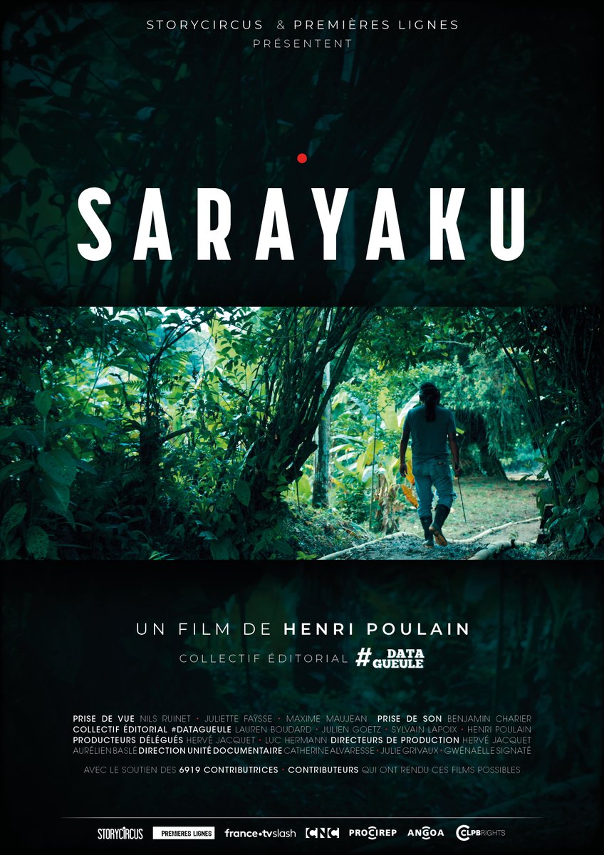 J-7 avant la projection du film Sarayaku en présence de @PoulainOriginal🎥 Ne manquez pas une occasion spéciale de découvrir ce film et d'échanger autour de la justice climatique & des droits des peuples autochtones. 🗓Le 14 juin à 19h aux Amarres, Paris svlint.org/Projection-Sar…