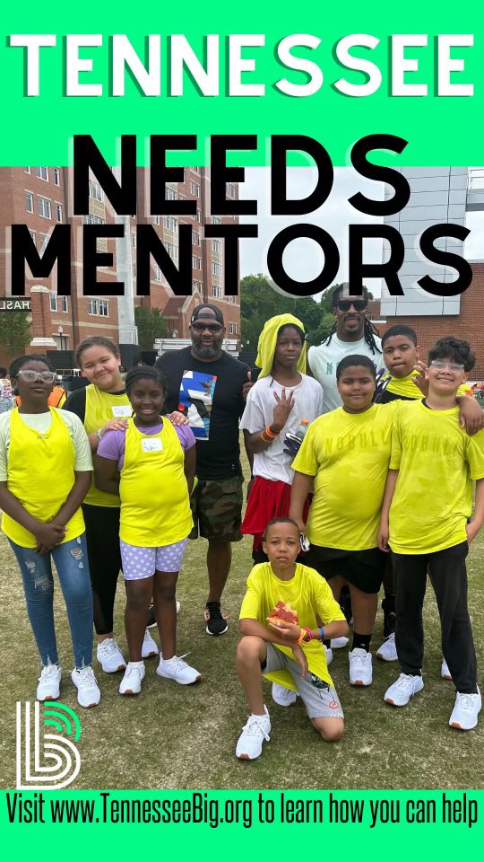 Big Brothers Big Sisters of East TN (@TennesseeBig) professionally matches and supports volunteers with local youth. Visit tennesseebig.org to find out how you can get involved and mentor one of the 100 waiting Littles! #BiggerTogether 🧡