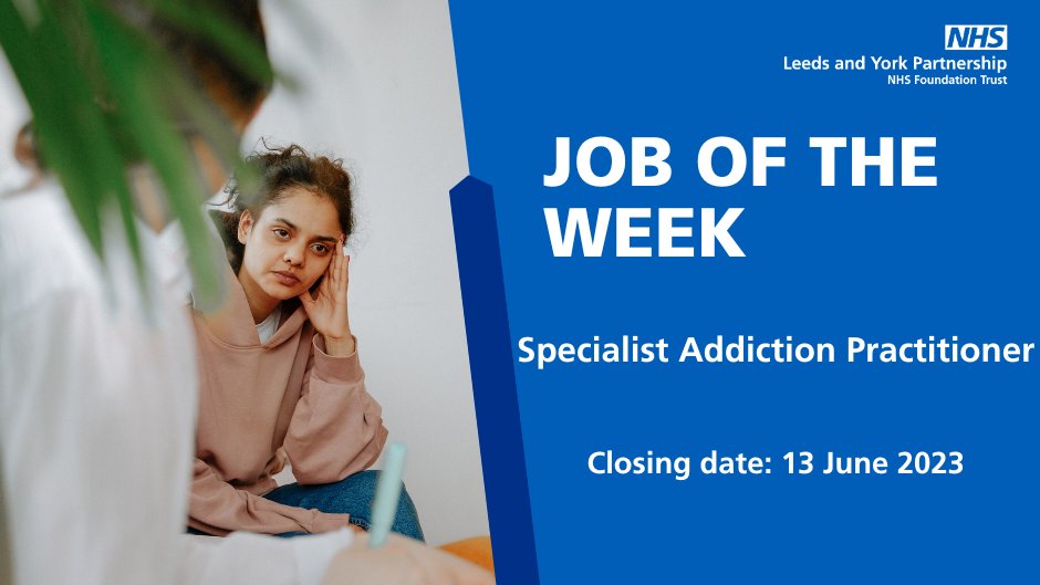 LYPFT has a national and international reputation in Addiction and Co-Occurring Mental Health Alcohol and Drugs (COMHAD) treatment. The COMHAD team, as part of LYPFT, works alongside other partners that make up Forward Leeds.  orlo.uk/Specialist_Add… 
#NHSJobs
