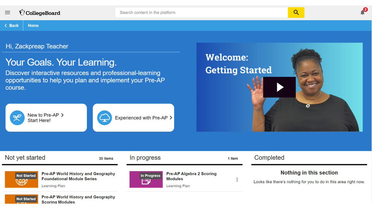 It's here! Our new Pre-AP professional learning platform is live and ready for you to explore. Log in through the Professional Learning tab in Pre-AP Classroom to find #PL opportunities to support your work. See what's new! buff.ly/3qmLEzC