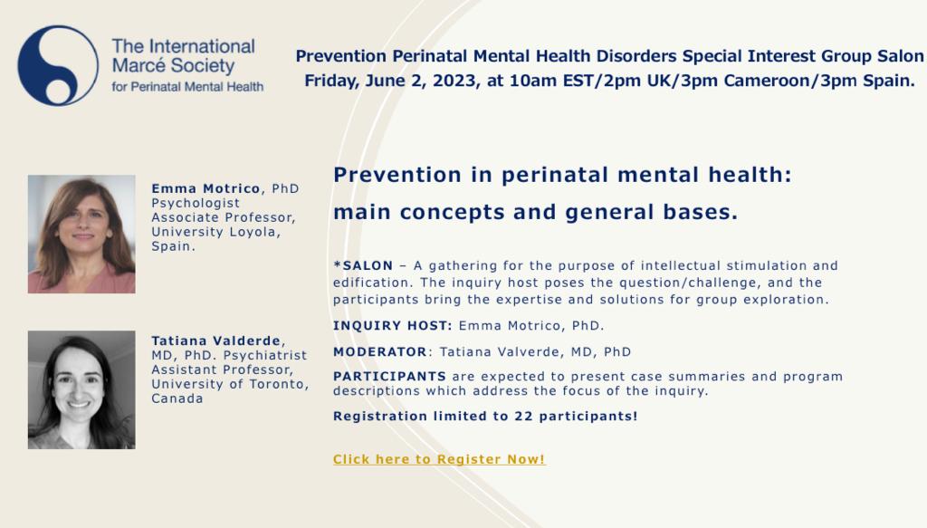 LoyolaResearch's tweet photo. Hoy la investigadora Emma Motrico @emmamotrico ha estado hablando sobre Prevención en Salud Mental Perinatal: Conceptos y bases generales.
Evento promovido por @TheMarceSociety @sociedadmares
#mentalhealth @RiseupPPD @ERC_Research #ePerinatal https://t.co/0PghxCLvMI