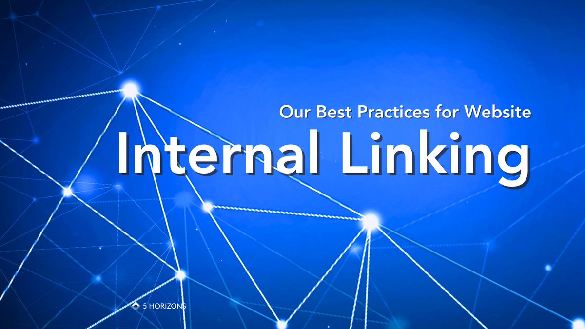 What's the best way to use internal linking on your website? How does it affect SEO? And how can you keep visitors on your website for longer?

Don't worry, our team is here to help: 5horizons.agency/internal-linki… 
#seo #internallinking #techtip #seobestpractices