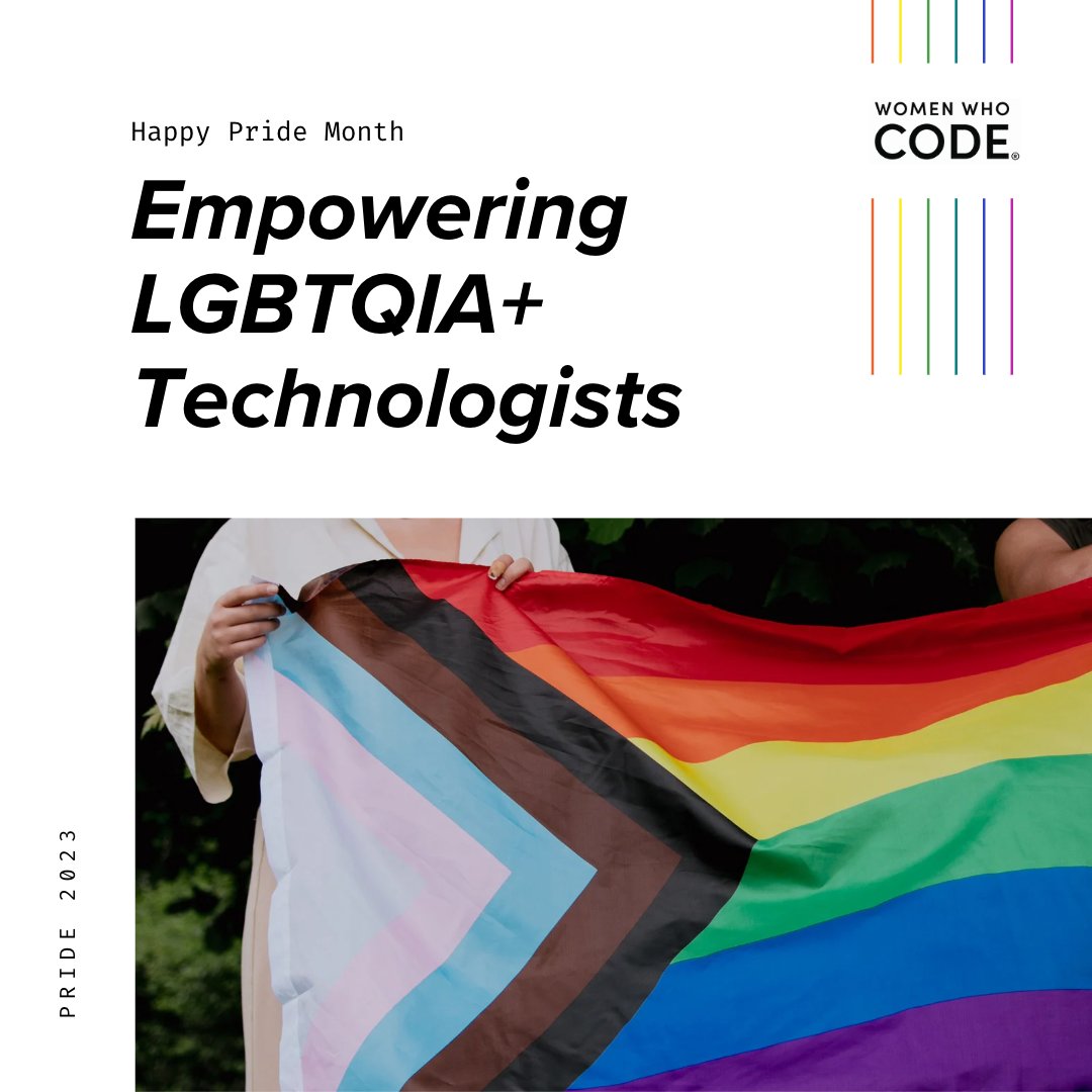 🌈 Happy #PrideMonth! 🏳️‍🌈 May this month be a time of acceptance, visibility, and empowerment for the entire #LGBTQIA+ community.  

Stand proud, be true to yourself, and know that #WWCode will always fight for your freedom to live authentically. ❤️🧡💛💚💙💜  

#WomenWhoCode