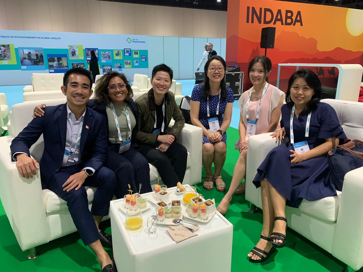 The Singapore physiotherapy team attending @WorldPhysio1951 in Dubai! #WorldPhysio2023. All the best team!!