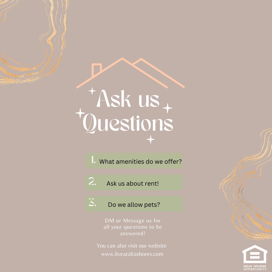 Ask us Questions about our community!!