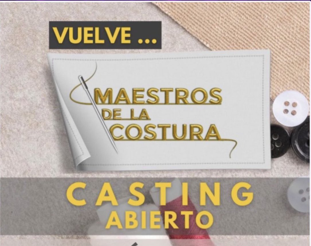 ¿Me apunto? #MaestrosDeLaCostura #JosePerea #Casting #Tve
