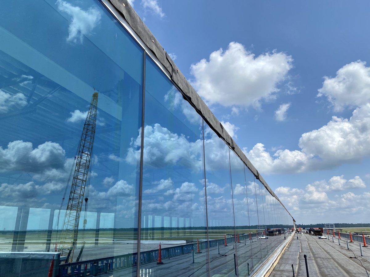 Window views from the new Terminal D-West Pier.

#ChangeIsComingToIAH