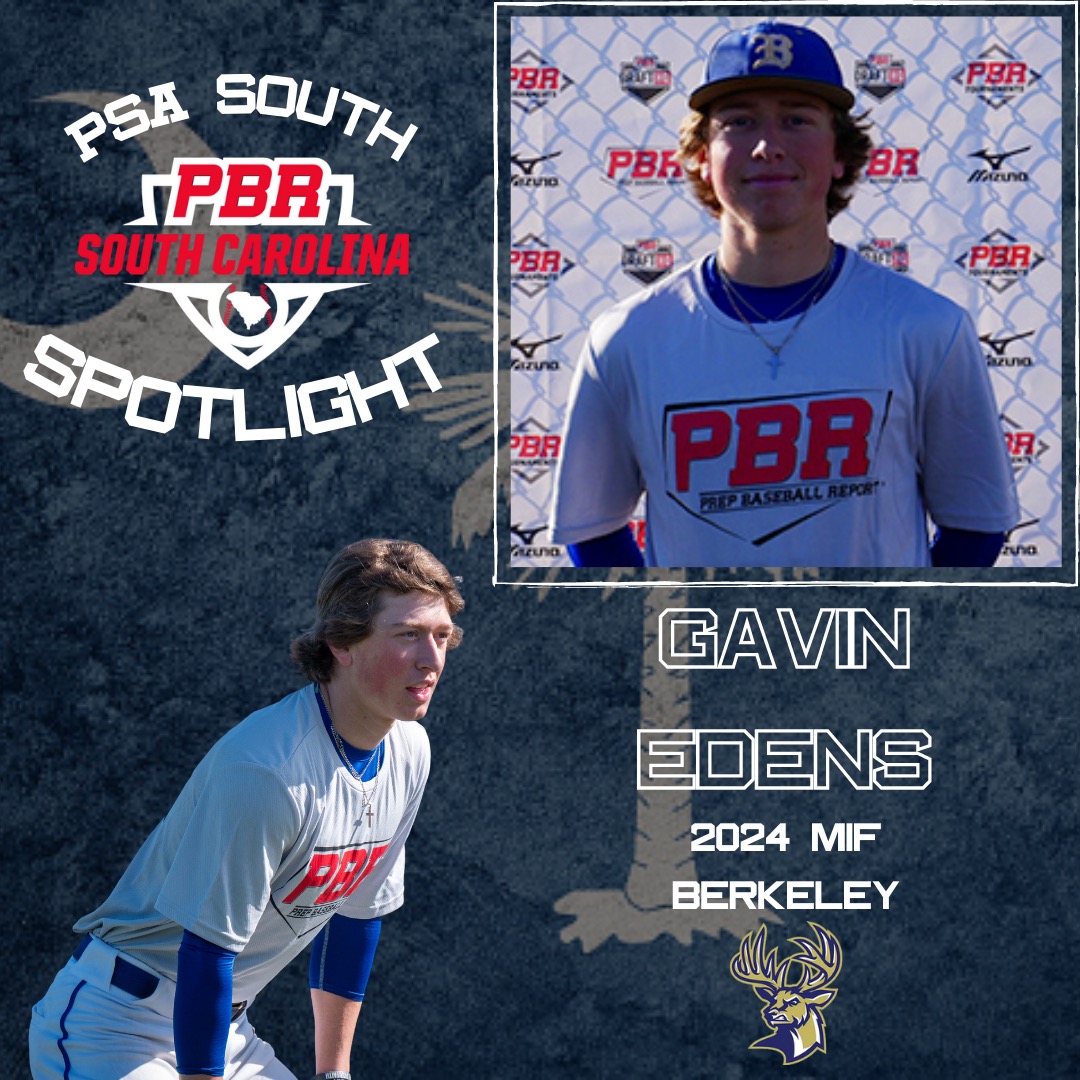 Prep Baseball South Carolina (@prepbaseball_sc) on Twitter photo 🔦PSA South Upper Class Spotlight🔦
👤Gavin Edens <a href="/Gavinedens2024/">Gavin Edens</a>
🏫 Berkeley High School <a href="/stags_baseball/">Stags Baseball</a>
🗓 2024 INF
#PBRSCAllStateSouth
Link: loom.ly/sgHHQ7U 🔦PSA South Upper Class Spotlight🔦
👤Gavin Edens <a href="/Gavinedens2024/">Gavin Edens</a>
🏫 Berkeley High School <a href="/stags_baseball/">Stags Baseball</a>
🗓 2024 INF
#PBRSCAllStateSouth
Link: loom.ly/sgHHQ7U