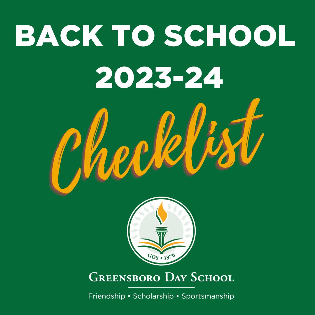 We know the 2022-23 school year just ended, but it's never to early to review everything you need for a successful 2023-24 school year. Visit greensboroday.org/backtoschool for school supplies, reading lists, health forms, athletics information, and more! #gdsbengals