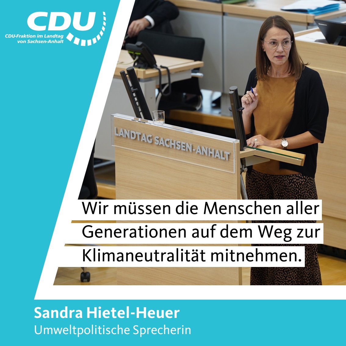 CDU-Fraktion LSA (@cdufraktion_lsa) on Twitter photo In der Landtagsdebatte zum #Klimaschutz erklärt die umweltpolitische Sprecherin, <a href="/SandraHietel/">Sandra Hietel</a>-Heuer: In der Landtagsdebatte zum #Klimaschutz erklärt die umweltpolitische Sprecherin, <a href="/SandraHietel/">Sandra Hietel</a>-Heuer: