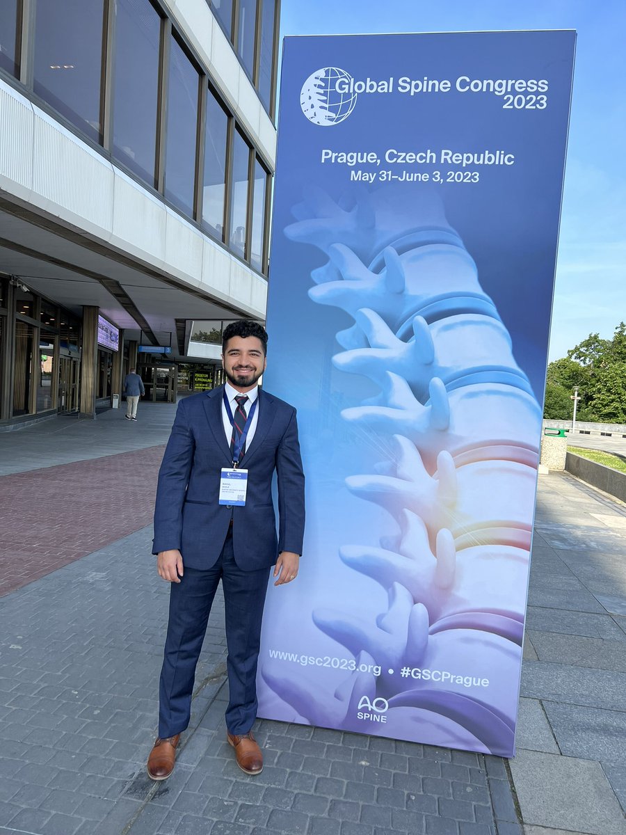 Great pleasure to attend the Global Spine Congress in Prague! It’s always inspiring to hear from leaders of the field. Grateful for my mentors at <a href="/BUOrtho/">BU Orthopaedics</a> and <a href="/UCDavisOrtho/">UC Davis Department of Orthopaedic Surgery</a>! <a href="/AOSpine/">AO Spine</a> #GSC2023