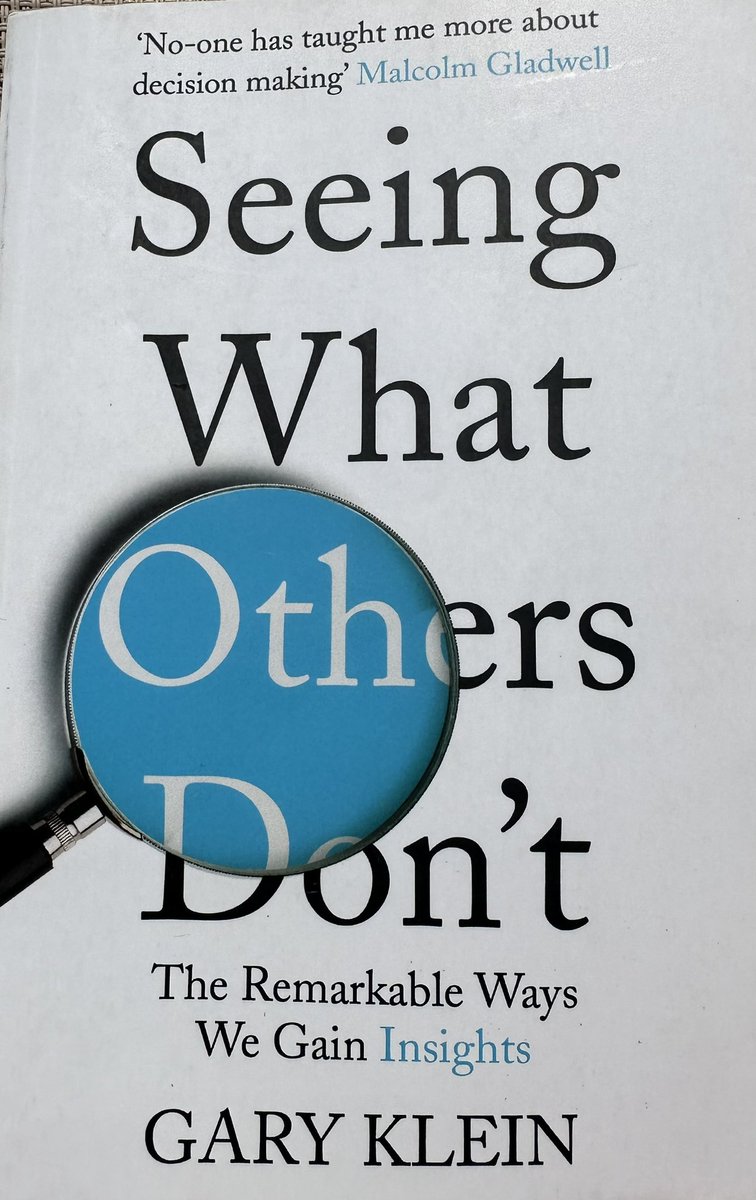 ROptimism's tweet photo. 🧵 

Just started reading #SeeingWhatOthersDont by #GaryKlein about the ways we gain insights. 

Hooked already by the formula regarding #performance and the need to #reduce errors NOT #eliminate errors otherwise we lose valuable #insights 

1/3 https://t.co/OeVwv7BmVP