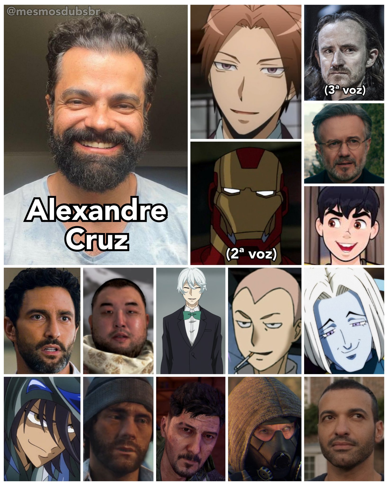 Personagens Com os Mesmos Dubladores! on X: Aquele homem cuja voz