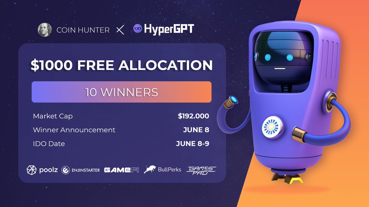 🚀$1000 BÜYÜK ÇEKİLİŞ

10 takipçime $100 WL vereceğiz. Ücretini de biz ödeyeceğiz. TIER-1 Borsalar masada!

1⃣ Takip et: <a href="/hypergpt/">HyperGPT</a>
2⃣ Katıl: t.me/HyperGPTai
3⃣ RT- FAV

$HGPT 10X yaparsa ödül $10.000⚡️

Daha fazlasını da yapabilir. WEB3 #AI ve Mcap sadece $192K🔥