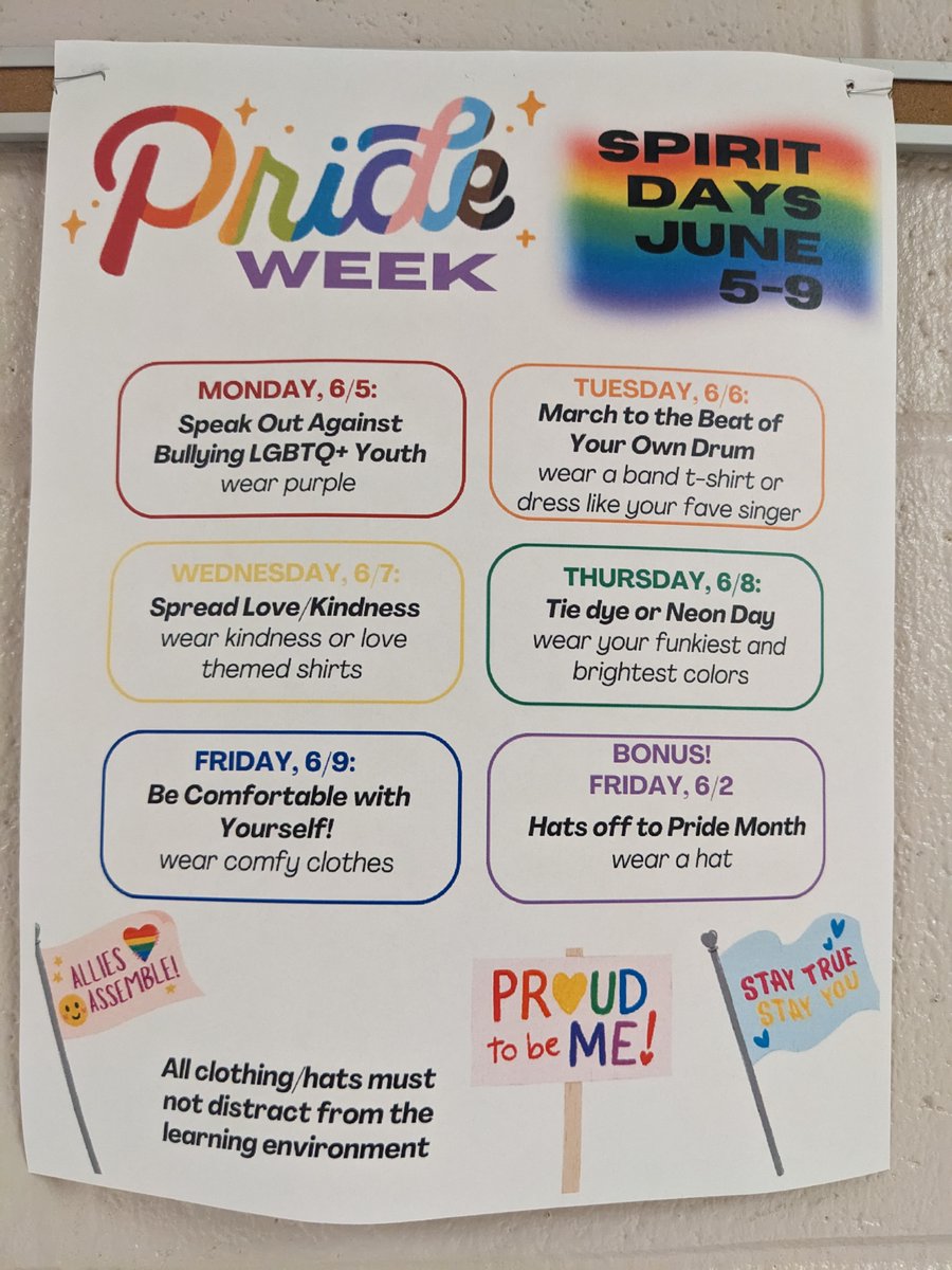 Pond Road Middle School (@pond_road) on Twitter photo Hey PRMS ... Don't forget about Pride Week ... June 5th - 9th. Monday is Wear Purple! <a href="/RvilleProud/">RvilleProud</a> <a href="/pond_road/">Pond Road Middle School</a> #RvilleProud #KnobleKnights Hey PRMS ... Don't forget about Pride Week ... June 5th - 9th. Monday is Wear Purple! <a href="/RvilleProud/">RvilleProud</a> <a href="/pond_road/">Pond Road Middle School</a> #RvilleProud #KnobleKnights