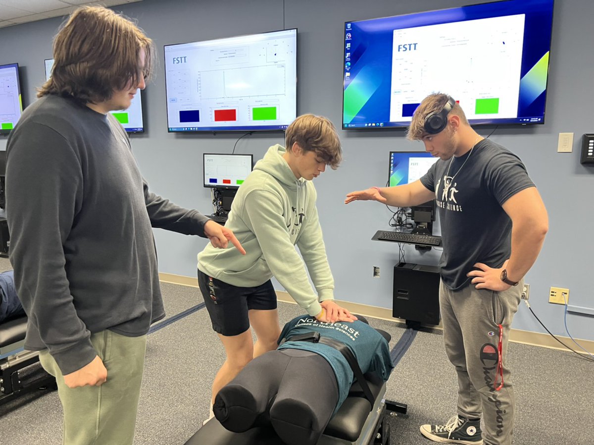 Our Exercise Sciences, Nurse Assisting and News Visions classes visited the Northeast College of Health Sciences. Here, they experienced FAST lab, state of the art anatomage computer technology, and the human anatomy lab! This was an action packed day at an incredible college!