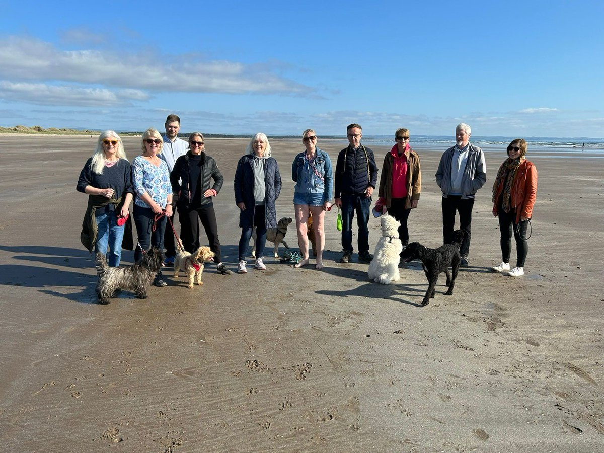 This morning was another glorious day and fantastic way to start a Friday, with a netwalk along West Sands Beach.  The dogs had fun too!

#netwalking #standrewsbusinessclub #westsandsbeach