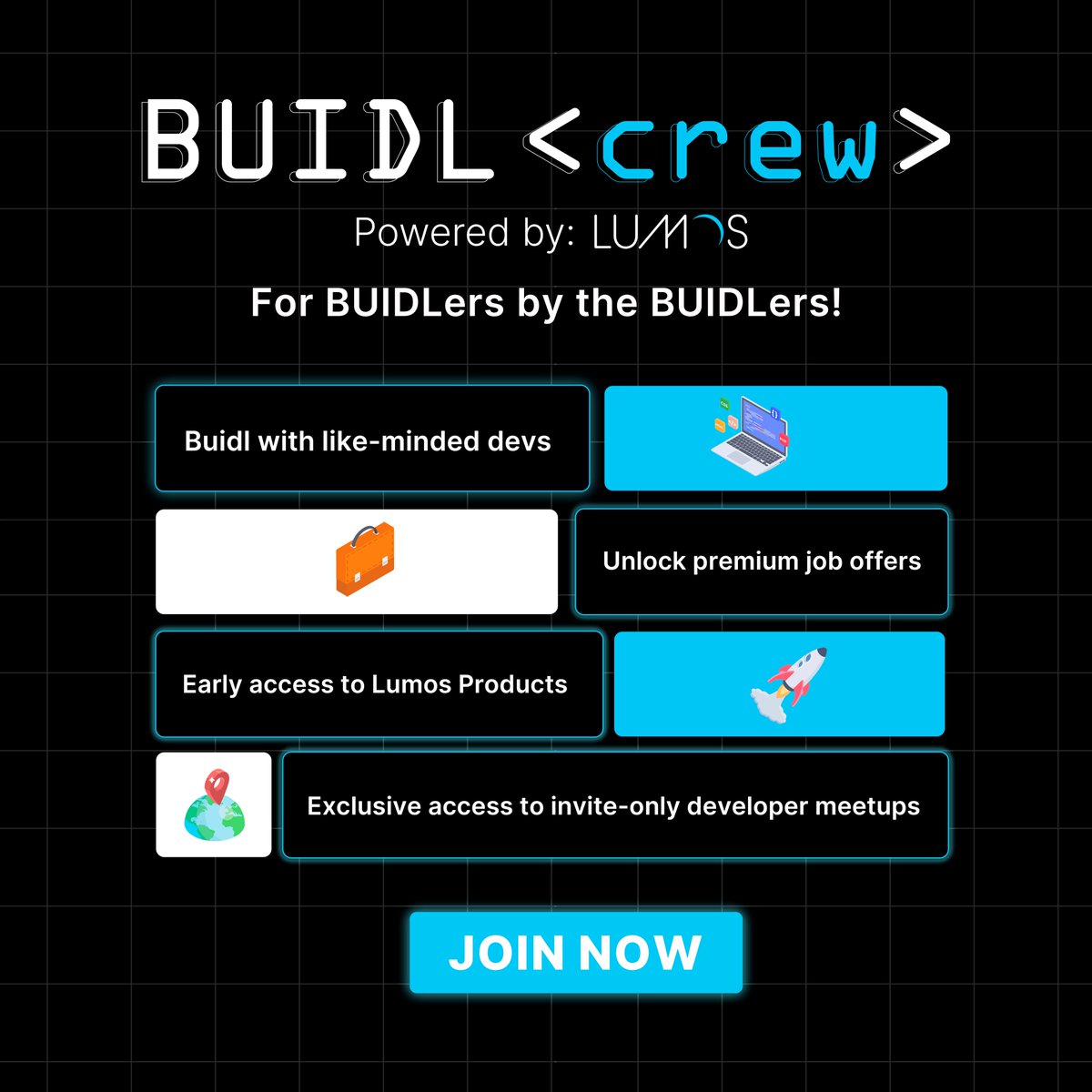 Katsumi3x's tweet image. 📷 Introducing the mighty Buidl Crew - where Web3 developers unleash their innovative prowess and dreams take flight! Join us now and be part of the groundbreaking revolution. #BuidlCrew #Web3Projects