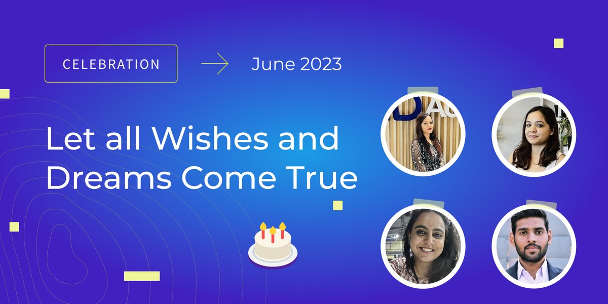 May this special day be as incredible as you are. May this birthday be the start of a joyous and astonishing life ahead. 🚀 🎊

Happy Birthday! 💜
Farzana Tanwar, Ashish Kumar, Manisha Thakur, and Neha Gupta

#AdmitadIndia #birthdaywishes #employeesbirthday #birthdaymonth