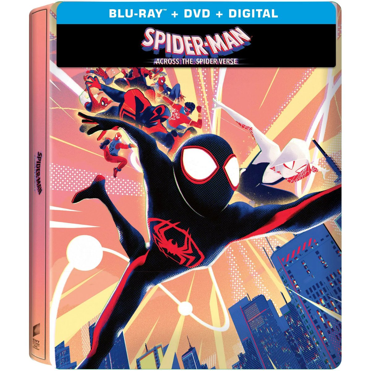 Spider-Man: Across the Spider-Verse Steelbook (Blu-ray + DVD + Digital) up for preorder on Walmart exclusive ($29.96) bit.ly/3oA5p6s #ad