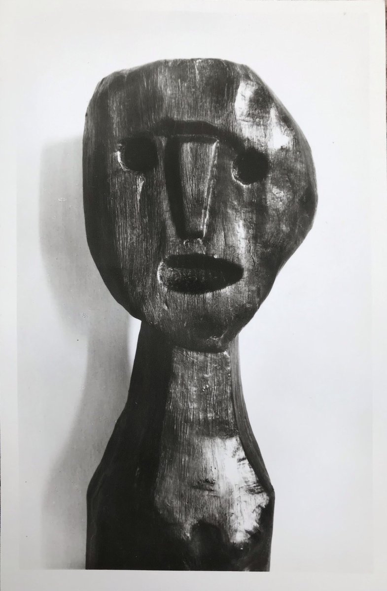 For #WorldPeatlandsDay and #FindsFriday combined, the head of one of the Iron Age wooden Braak bog figures discovered in 1947 in Aukamper Moor, northern Germany.
Original photographic postcard c.1950s/60s