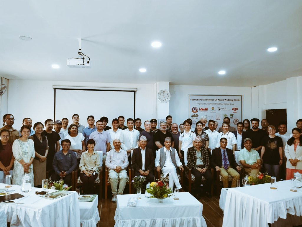 Hem Sagar Baral (@worshipnature) on Twitter photo 2nd International Conference, Dhole Working Group, Canid Specialist Group <a href="/WildCanids/">IUCN Canid SG</a> taking place <a href="/NTNCBCC/">NTNC - Biodiversity Conservation Center</a> Sauraha, #Chitwan #Nepal. Participants from 13 countries for 3 days' discussion paving way forward for Dhole conservation. Our very best wishes to all🙏🇳🇵🌿 2nd International Conference, Dhole Working Group, Canid Specialist Group <a href="/WildCanids/">IUCN Canid SG</a> taking place <a href="/NTNCBCC/">NTNC - Biodiversity Conservation Center</a> Sauraha, #Chitwan #Nepal. Participants from 13 countries for 3 days' discussion paving way forward for Dhole conservation. Our very best wishes to all🙏🇳🇵🌿