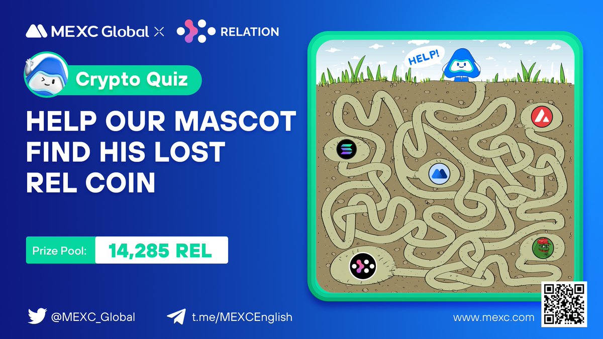 MEXC's tweet photo. #MEXC x #Relation collab quiz - 14,285 $REL for grabs!

To enter:        
🔹Follow @MEXC_Global + @relationlabs 
🔹Like & RT the post
🔹Submit your answer here: https://t.co/BT4znzeUaI