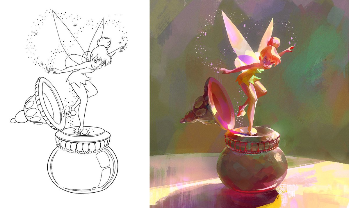 some colors and lighting experiment using random kid coloring book pages 🎨
#Disney #coloringbook