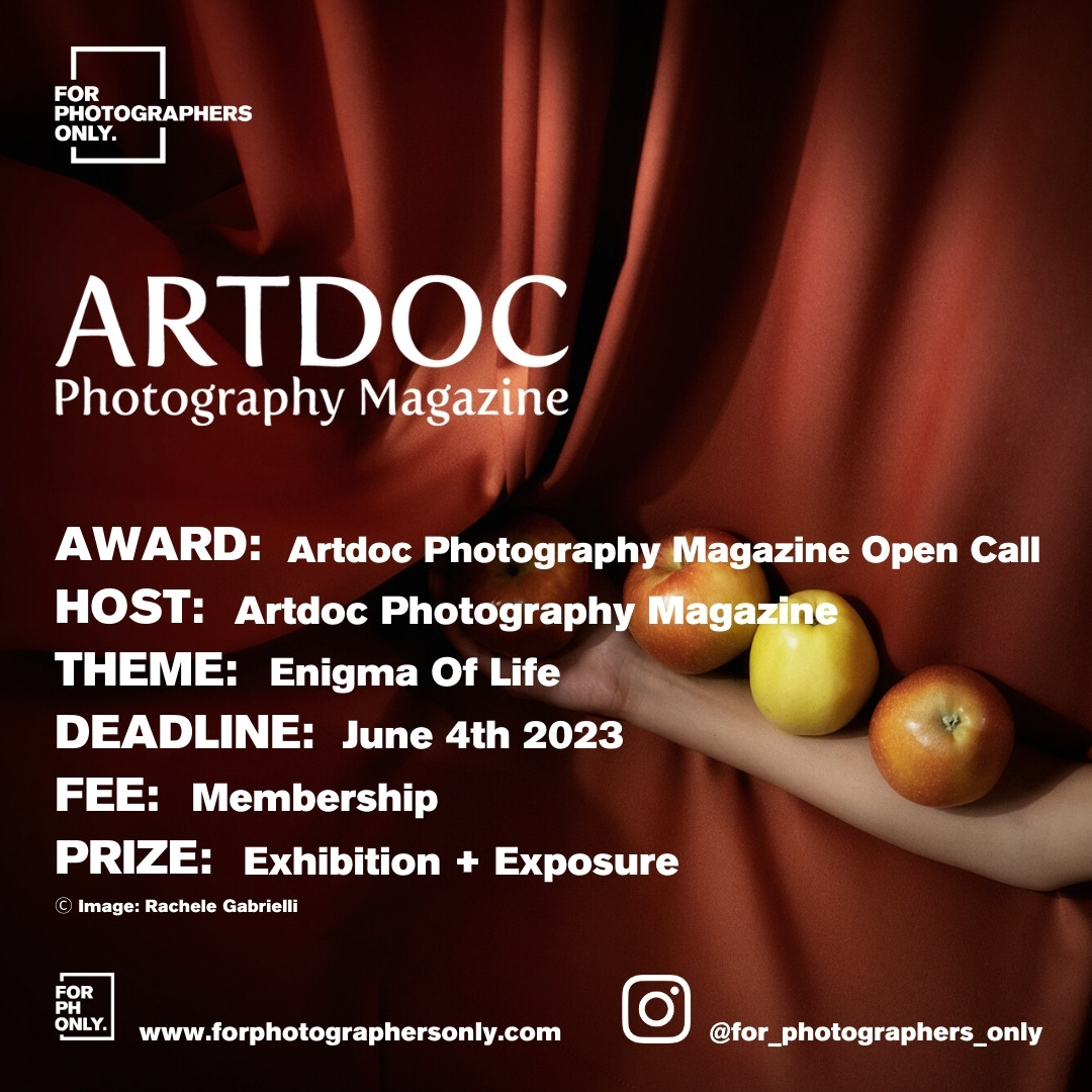 Artdoc Photography Magazine Open Call

For more Info/Apply,
⁠Visit: bit.ly/42xr51D
.
.
.
#photomagazine #photocontest #opencall #artopencall