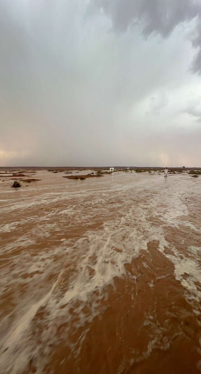 من  أمطار #الحليفة جنوب منطقة #حائل عصر هذا اليوم الجمعة الموافق ١٤٤٤/١١/١٣ هـ