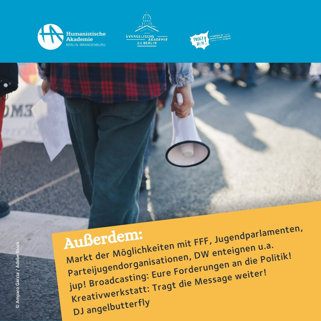 #Klimakrise, #Bildung, #Wohnen, #Zukunft: Wer bewegt die Stadt? Welche Rolle spielen soziale Bewegungen, Proteste & #zivilerUngehorsam, wenn es um Veränderung geht? Kommt vorbei & bringt euch ein in unseren Aktionstag von & für Jugendliche am 9.6. ab 10 Uhr im Haus des Humanismus