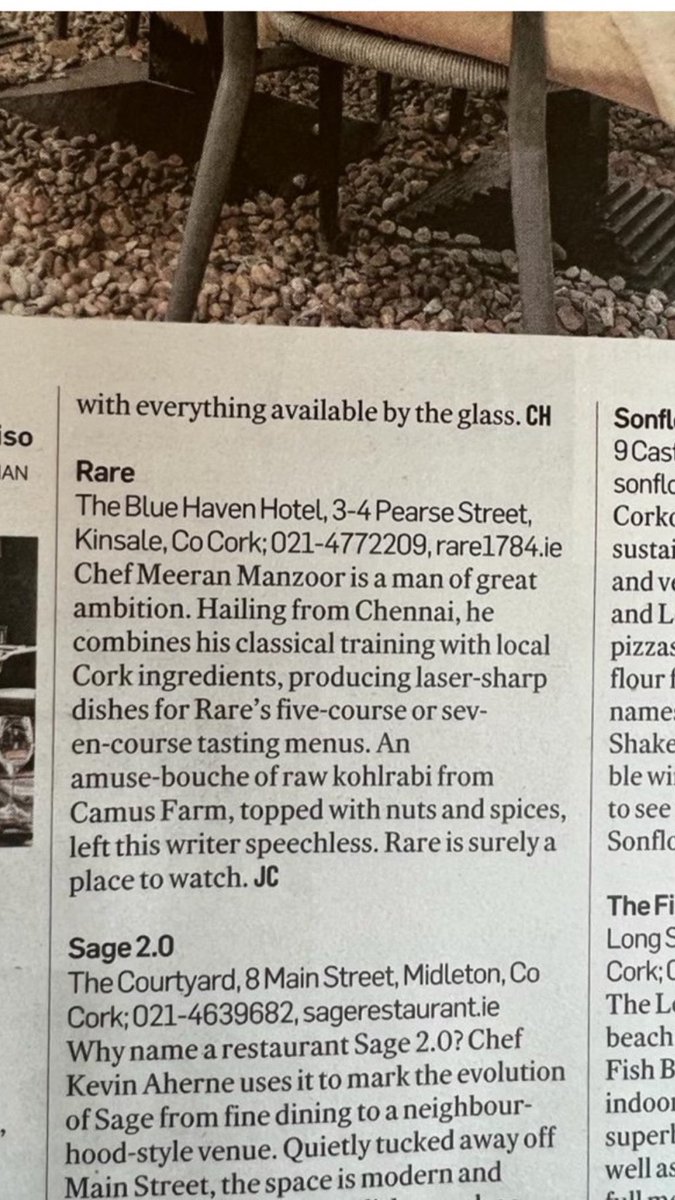 boobalanchef's tweet photo. @IrishTimes @RareKinsale @LocalSupply @meeranchef @Bluehavenkinsal on behalf of team member so proud to part☺️👌😁@CamusFarm https://t.co/ric6nKHnwd