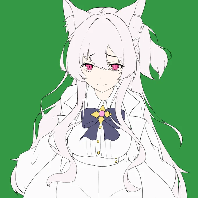 色置いた!線画手直しした!そして、私は力尽きた!