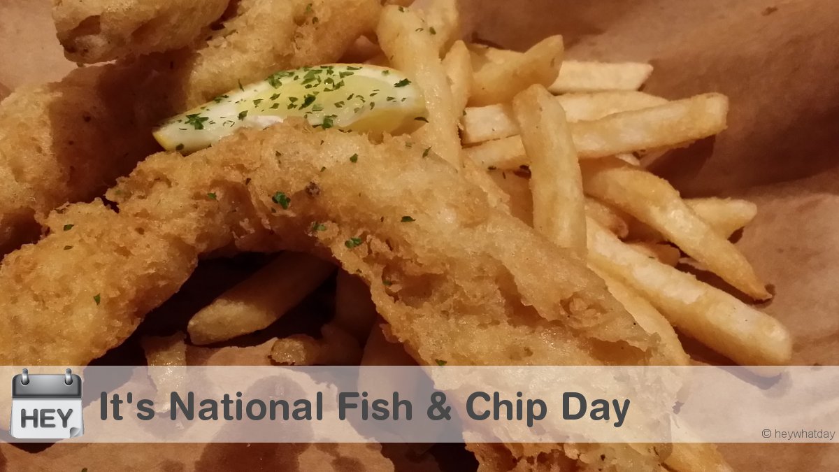 It's National Fish and Chip Day! 
#NationalFishAndChipDay #FishAndChipDay #Fried